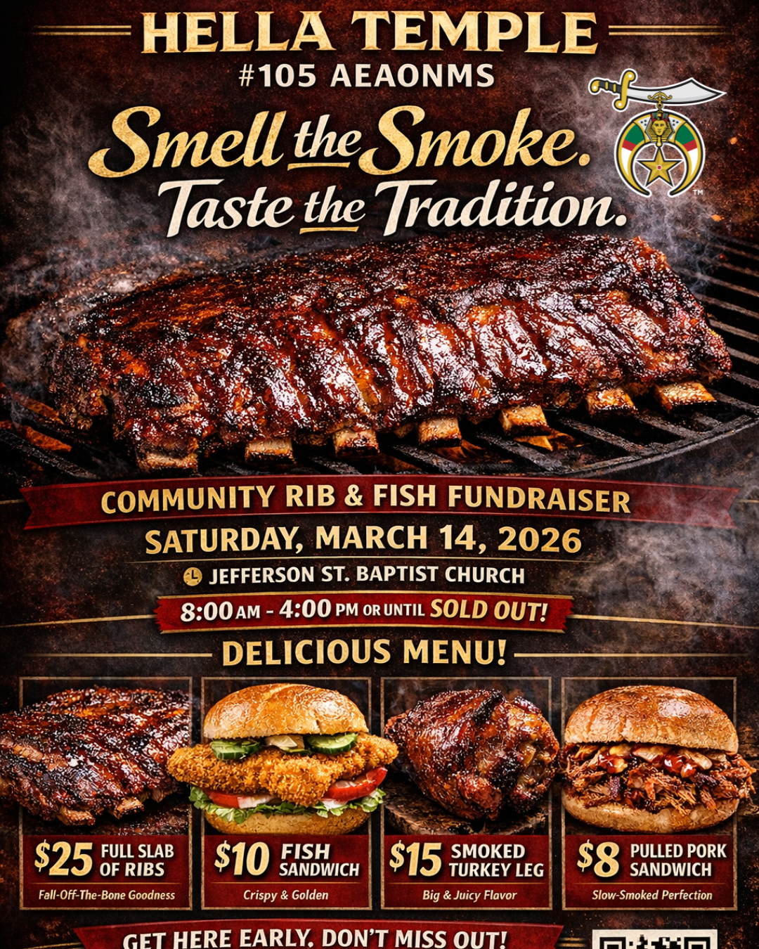 Hella Temple Rib & Fish Fundraiser